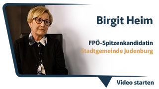 Birgit Heim – FPÖ-Spitzenkandidatin, Stadtgemeinde Judenburg - Video starten